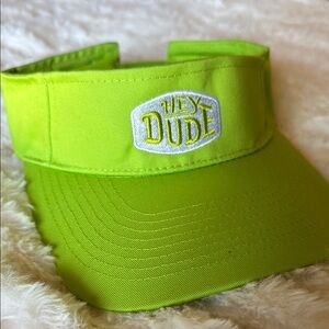 NWT Hey Dude Green Visor Hat Sporty Casual Accessory
